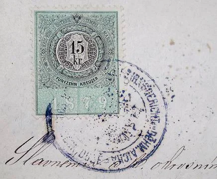 Old postal stamp Stock Photos