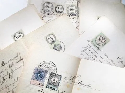 Old postal stamp Stock Photos