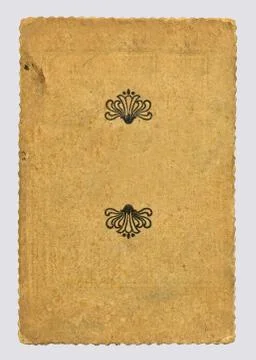 Old Postcard, on a gray background Stock Photos