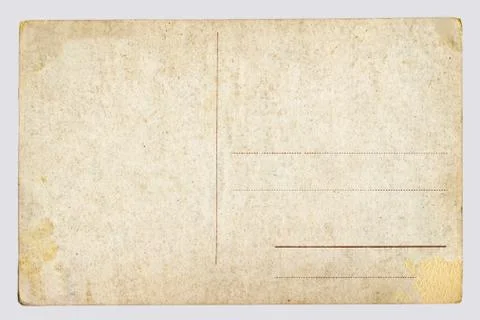 Old Postcard, on a gray background Stock Photos