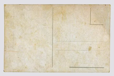 Old Postcard, on a gray background Stock Photos