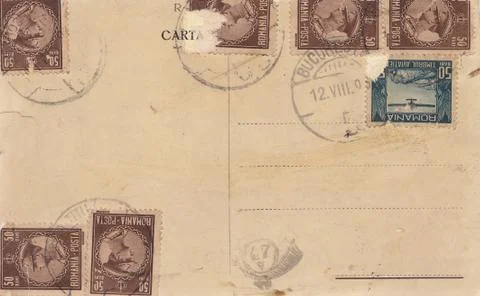 Old postcard Stock Photos