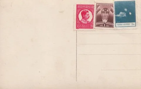 Old postcard Stock Photos