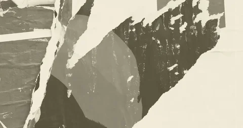 Old  posters abstract grunge texture wall backdrop placard Stock Footage 109014464