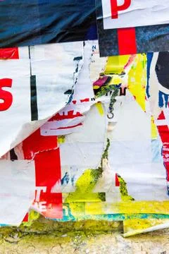 Old posters Stock Photos