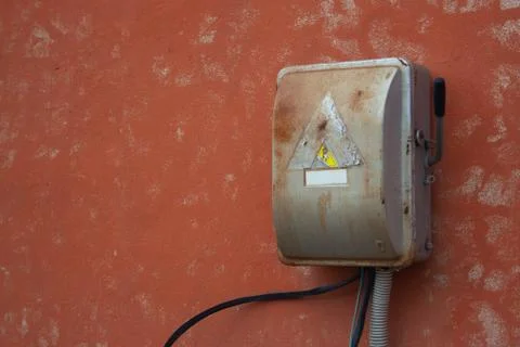 Old power box Stock Photos