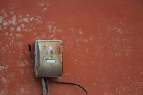 Old power box Stock Photos