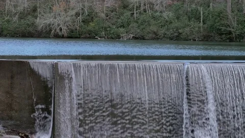 Old Power Dam at Upper Desoto Details in Alabama Stock Footage 75456222