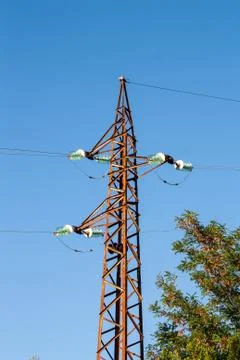 Old Power Tower Stock Photos