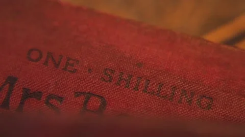 Old Pricing One Shilling Stock Footage 284761669