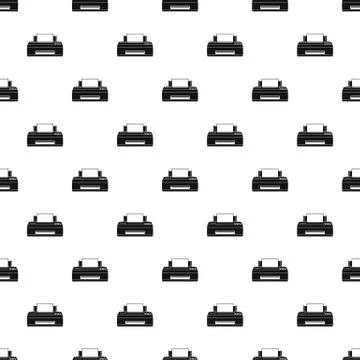 Old printer pattern seamless vector Stock Illustration