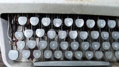 Old printer Technological is obsolete, Stock Photos