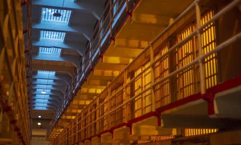Old Prison Cells Foto stock