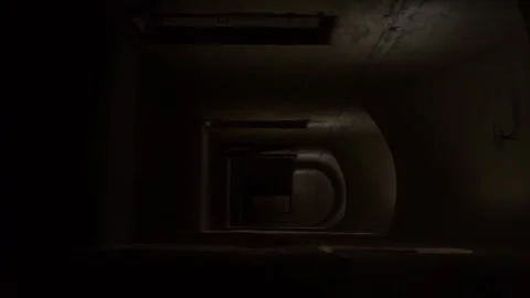 Old prison corridor vertical video Stock Footage 246757508