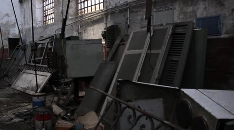 Old prison Video stock 43039725