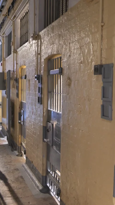 Old Prison Vertical 4K Historical and Architectural Video Stock Footage 295783040