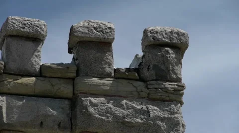 Old prison wall close up Stock Footage 8836407