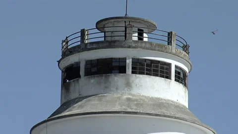Old Prison Watchtower With Metal Bars, Olmos, Argentina Stock Footage 201643348
