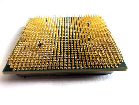 Old processor isolated Stock Photos