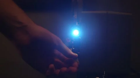 Old Projector Turns Off Stock Footage 47209624