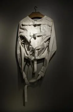 Old psychiatric straitjacket Stock Photos