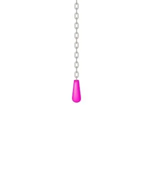 Old pull handle hanging on chain Stock Illustration