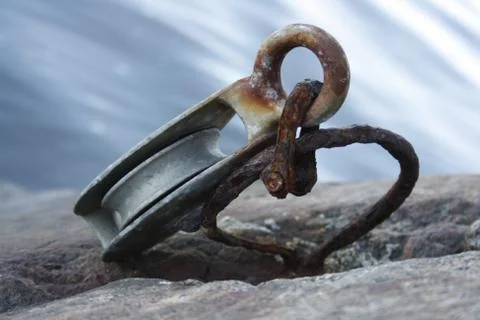 Old pulley 写真素材