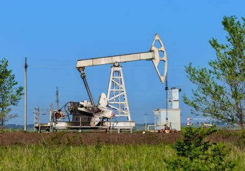 Old pumpjack Stock Photos