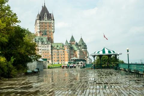 Old Quebec Boardwalk Stock Photos