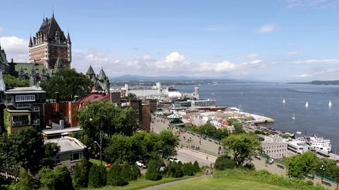 Old Quebec City Stock Footage 82888461