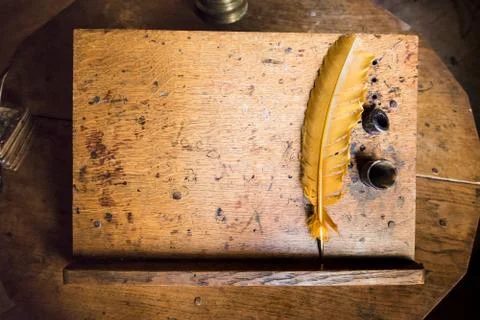 Old Quill Stock Photos