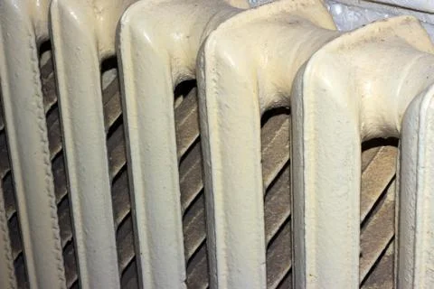 The old radiator Foto stock