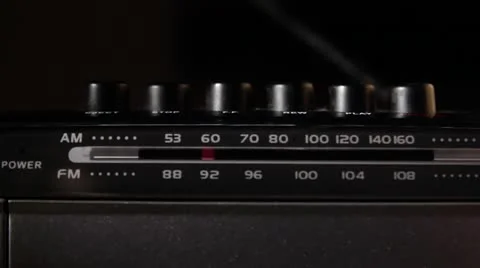 Old radio 2 Stock Footage 10884769