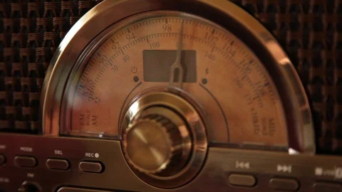 Old radio close up Stock Footage 113139043