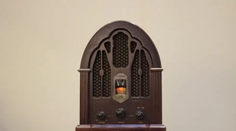 Old radio Stock Footage 8560338