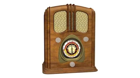 Old radio Stock Illustration
