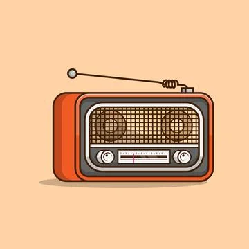 Old Radio Stock Illustration
