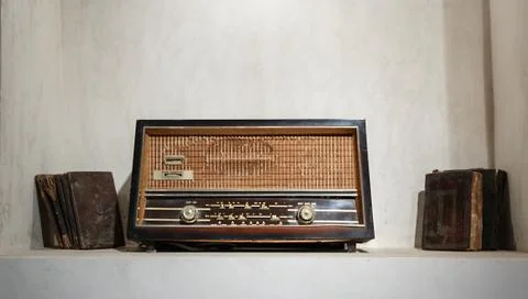 Old radio Stock Photos