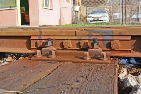 Old rail track Stock Photos