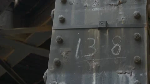 Old railroad bridge column 動画素材 12518545