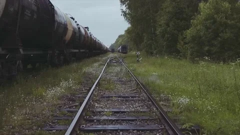 Old railroad Stock Footage 158740325