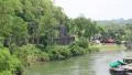 Old railroad near Kwai river in Thailand HD Footage