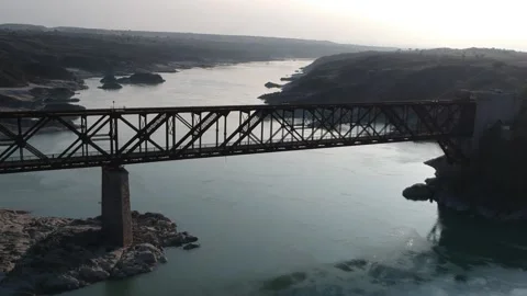 Old Railway Bridge Stock Footage 148037706