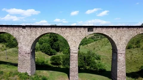 Old railway bridge Stock Footage 201299193