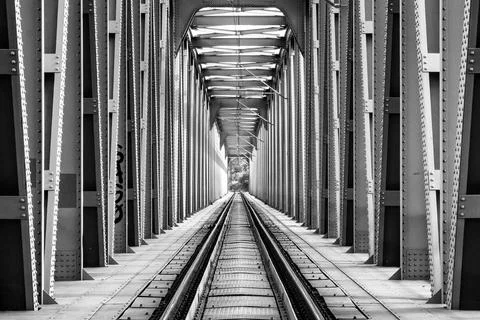 Old railway bridge Stock Photos