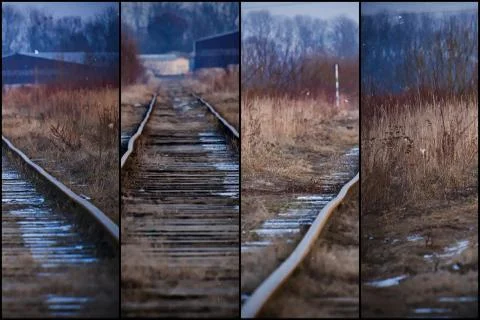 Old railway composition Stock Photos