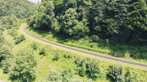 An old railway that functions today. Stock Footage 121197599