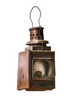 Old railway lantern Stock Photos