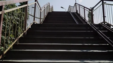 Old railway overpass. Stock Footage 77155463