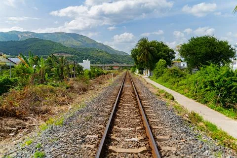 The old railway. Foto stock